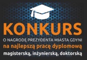Prezydent Gdyni nagrodził pracę dyplomową z WBiNŚ