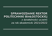 Sprawozdanie Rektor Politechniki Białostockiej