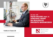 Dr hab. inż. Piotr Miluski, prof. PB z dofinansowaniem NCN