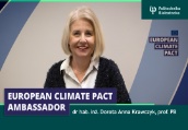 Ambasadorka Europejskiego Paktu Klimatycznego w Polsce z naszej Uczelni
