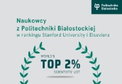 Nasi przedstawiciele w TOP 2% najlepszych naukowców na świecie 