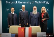 Delegacja z Tianjin Chengjian University w Chinach w Politechnice Białostockiej