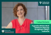 Dr Justyna Kozłowska laureatką stypendium Ministra