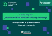 Program Studenckie Koła Naukowe Tworzą Innowacje 