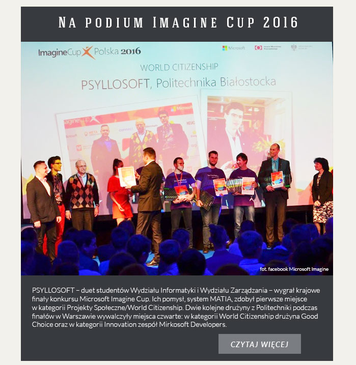 Na podium Imagine Cup 2016