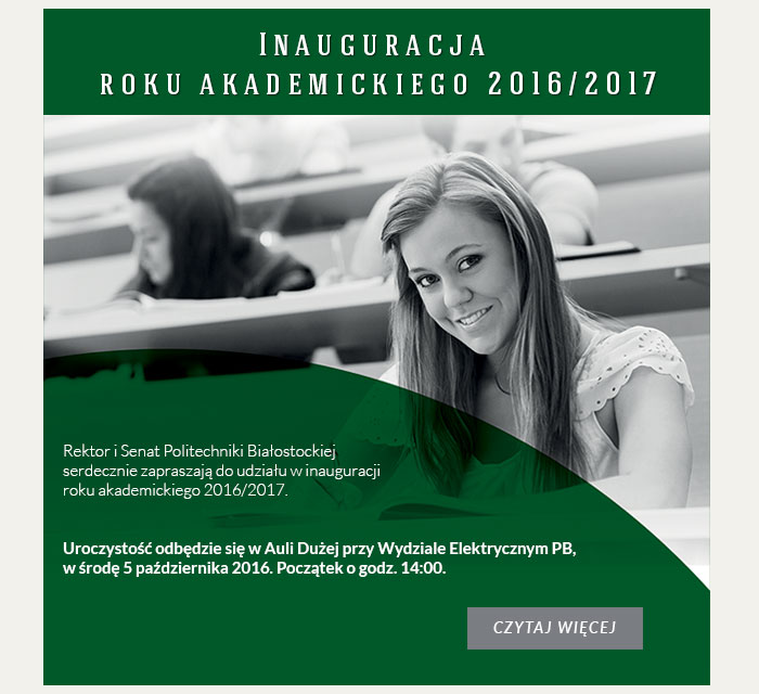 Inauguracja roku akademickiego 2016/2017