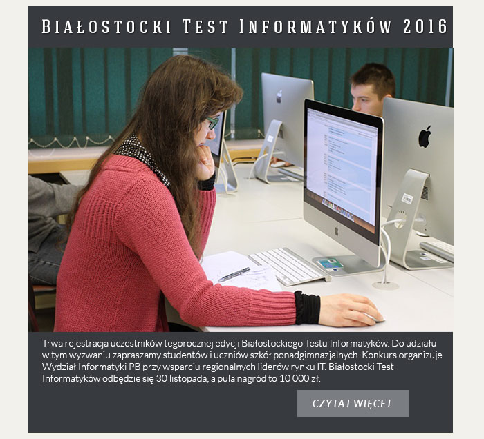 Białostocki Test Informatyków 2016
