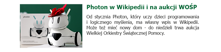 Photon w Wikipedii i na aukcji WOŚP