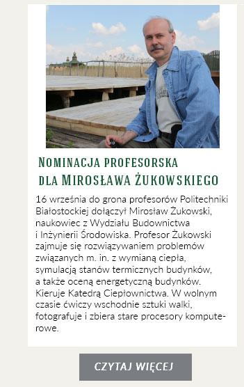 Nominacja profesorska dla Mirosława Żukowskiego