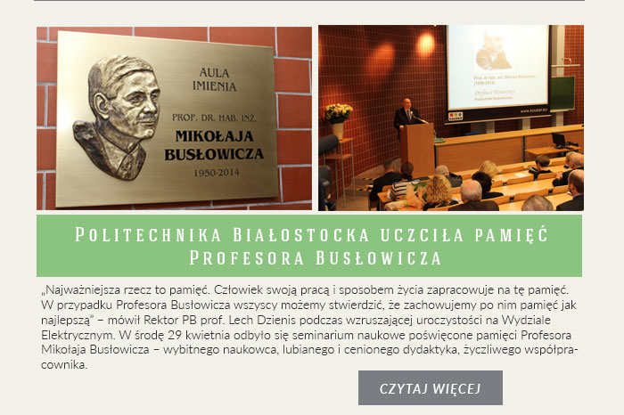 Profesor Honorowy Mikolaj Buslowicz