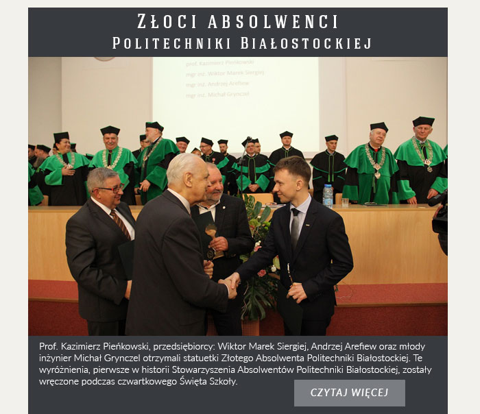 Złoci absolwenci Politechniki Białostockiej